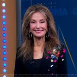 Susan Lucci’s black floral sequin blazer and pants on Good Morning America