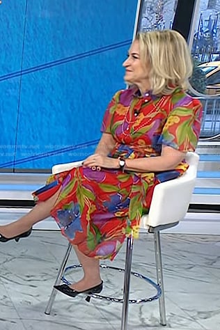Dr. Stacey Rosen’s red floral dress on Today