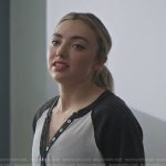 Tory’s cropped henley tee on Cobra Kai