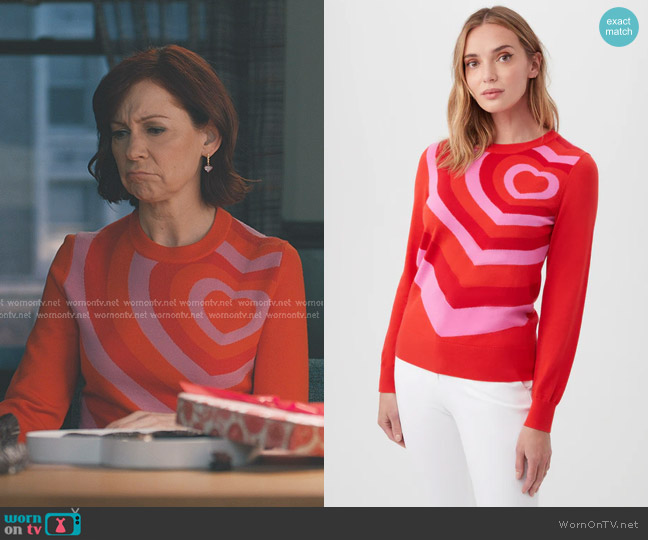 Trina Turk Sweetheart Sweater worn by Elsbeth Tascioni (Carrie Preston) on Elsbeth