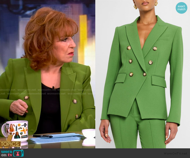 Veronica Beard Miller Dickey Double-Breasted Jacket worn by Joy Behar on The View