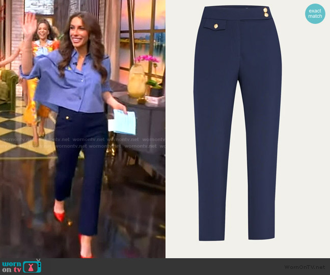 Veronica Beard Renzo Straight Crop Pants worn by Alyssa Farah Griffin on The View
