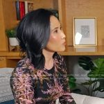 Vicky’s black and pink floral dress on Today