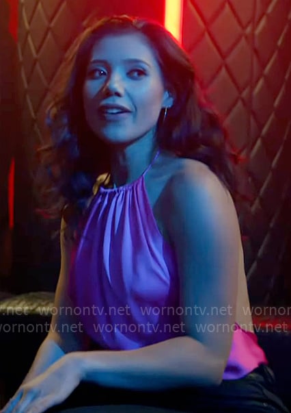 Violet’s pink halter neck top on Chicago Fire
