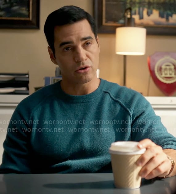 Will’s teal sweater on Will Trent