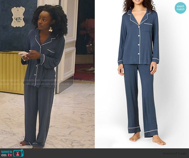 Amazon Essentials x Sofia Grainge Women's PJ Set worn by Venita Aspen on Southern Charm