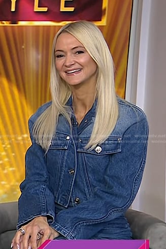 Zanna Roberts Rassi’s cropped denim jacket on Today