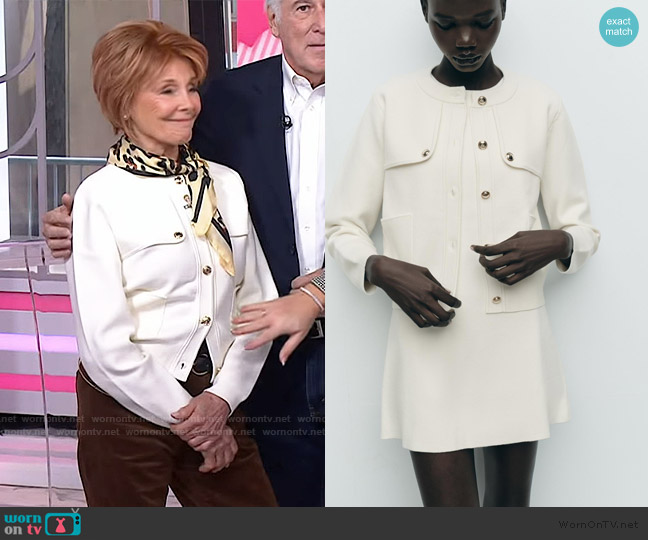Zara Knit Cardigan with Golden Buttons worn by Robin McMahan on Today