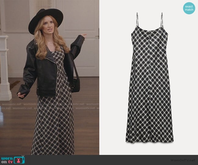 Zara Plaid Flannel Dress worn by Elle Grant (Sloane Avery) on All American