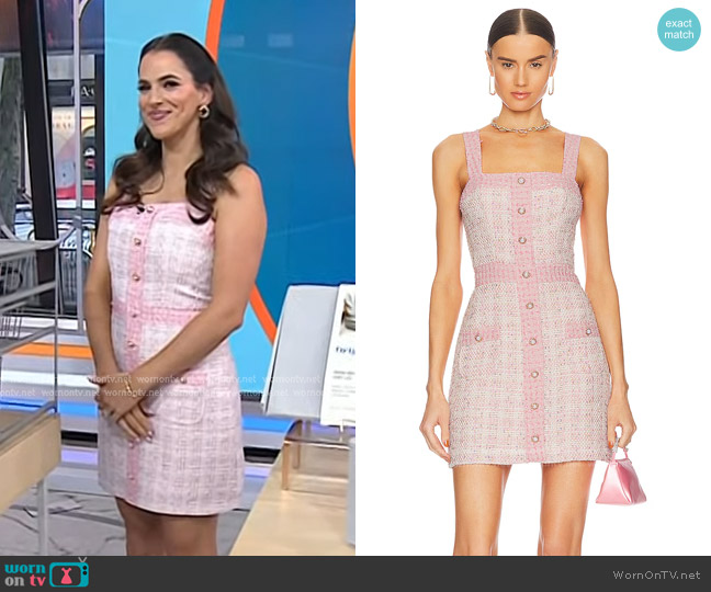 Amanda Uprichard Archie Dress worn by Janelle Lam on Today