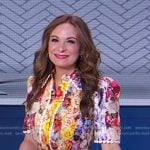 Anna Francese Gass’s floral shirtdress on Good Morning America