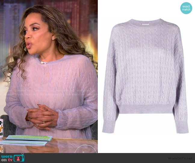 Brunello Cucinelli Wool Blend Knitted Jumper worn by Sunny Hostin on The View