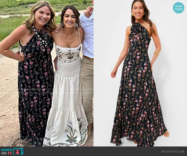 Borgo de Nor Sierra Jungle Black Rosie Dress worn by Jenna Bush Hager on Today