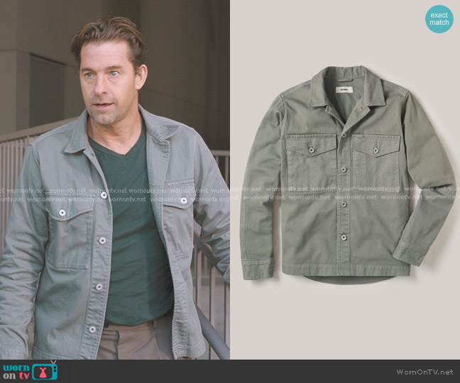 Buck Mason Bunker Twill Field Jacket worn by Nick Marsh (Scott Speedman) on Greys Anatomy