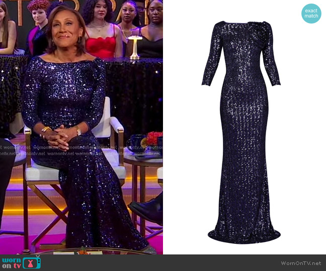 Chiara Boni La Petite Robe Nyoko Gown worn by Robin Roberts on Good Morning America