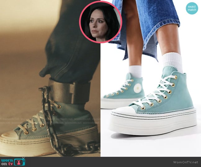 Converse Chuck Taylor All Star Modern Lift Sneakers with Crafted Stitching worn by Maddie Kendall (Jennifer Love Hewitt) on 9-1-1