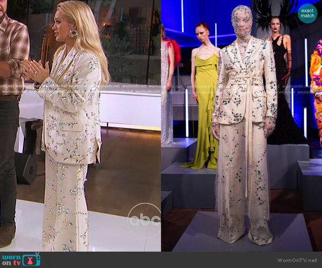 Dawid Tomaszewski Spring 2025 Collection worn by Carrie Underwood on American Idol