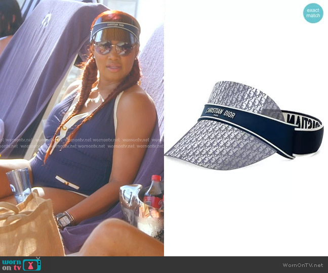 Dior DiorClub V1U Visor worn by Garcelle Beauvais on The Real Housewives of Beverly Hills