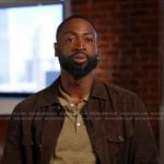 Dwyane Wade’s brown suede jacket on Today