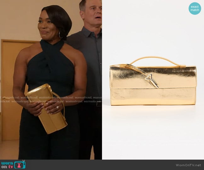 Florian London Anya Clutch worn by Athena Grant (Angela Bassett) on 9-1-1