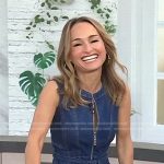 Giada De Laurentiis’s zip front denim dress on Today