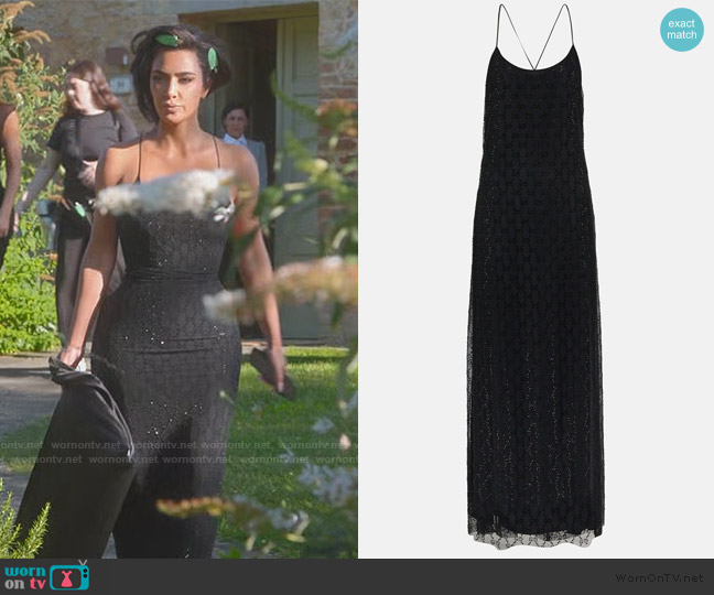 Gucci GG Embellished Tulle Maxi Dress worn by Kim Kardashian (Kim Kardashian) on The Kardashians