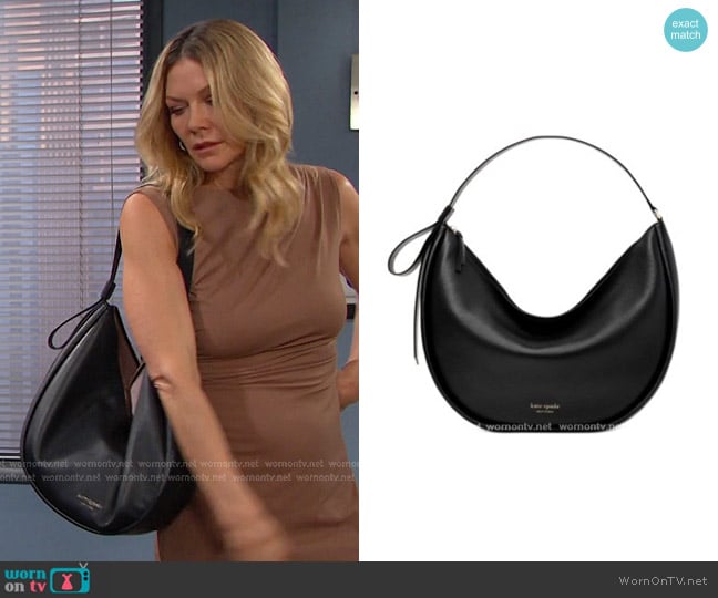 Kate Spade Smile Leather Shoulder Bag worn by Kristen DiMera (Stacy Haiduk) on Days of our Lives