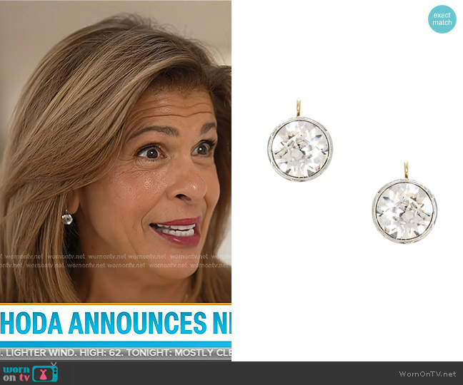 Jennifer Miller Large Antique Drop Earrings worn by Hoda Kotb on Today