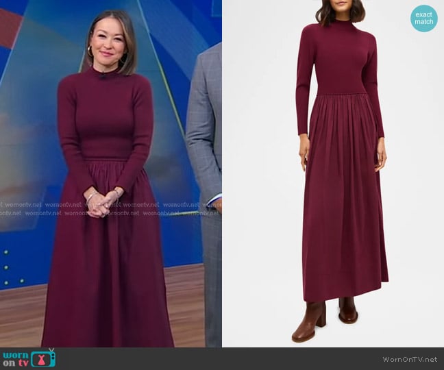 Marie Oliver Barrett Dress in Potion worn by Eva Pilgrim on Good Morning America