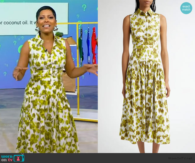 Michael Kors Collection Drop Waist Shirt Dress worn by Tamron Hall on Tamron Hall Show