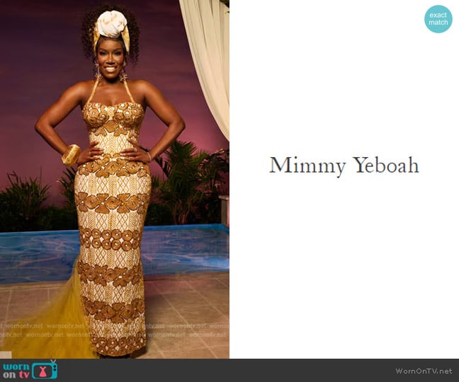 Mimmy Yeboah Custom dress worn by Bozoma Saint John on The Real Housewives of Beverly Hills