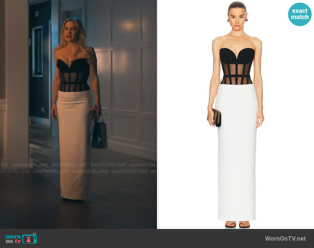 Monot Bustier Maxi Dress worn by Isla Gordon (Kate Hudson) on Running Point