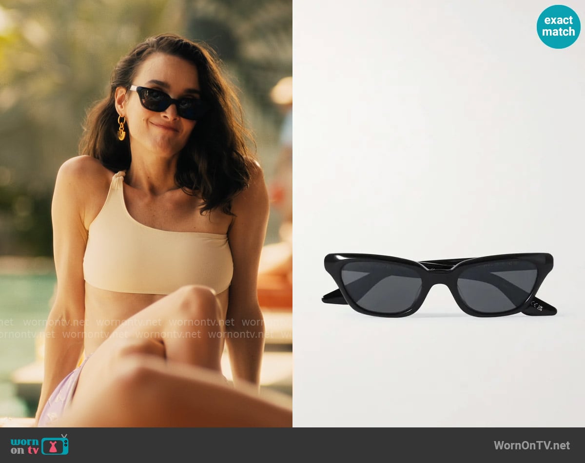 Oliver Peoples x Khaite 1983C Sunglasses worn by Chloe (Charlotte Le Bon) on The White Lotus