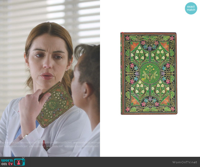 Paperblanks Poetry in Bloom Mini Lined Softcover Journal worn by Jules Millin (Adelaide Kane) on Greys Anatomy