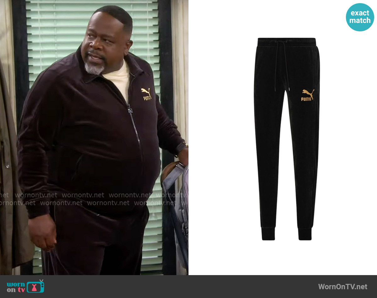 Puma T7 Velour Pants worn by Calvin (Cedric The Entertainer) on The Neighborhood