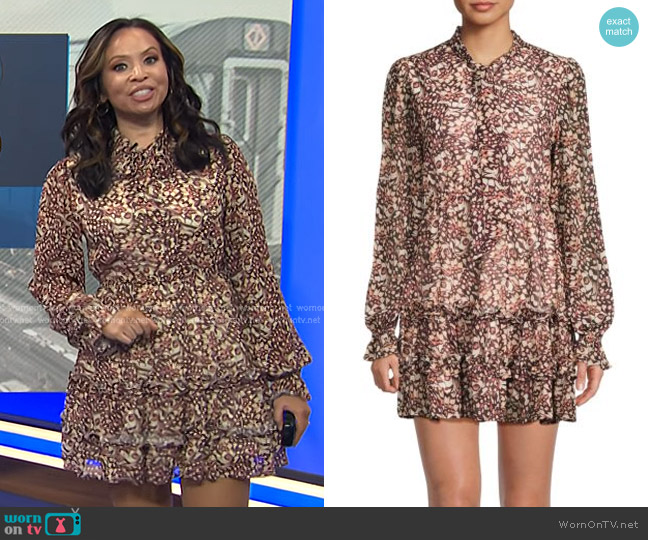 Rachel Parcell Butterfly Print Mini Dress worn by Adelle Caballero on Today