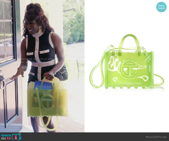 Melissa X Telfar Large Jelly Shopper worn by Bozoma Saint John on The Real Housewives of Beverly Hills