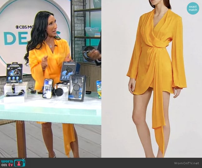 Acler Martin Dress worn by Elizabeth Werner on CBS Mornings