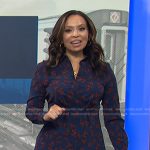 Adelle’s blue floral shirtdress on Today