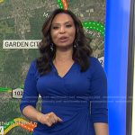 Adelle’s blue wrap jersey dress on Today