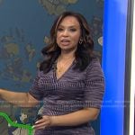 Adelle’s purple space dye mini dress on Today