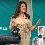 Adriane Kiss’s beige shirtdress on CBS Mornings