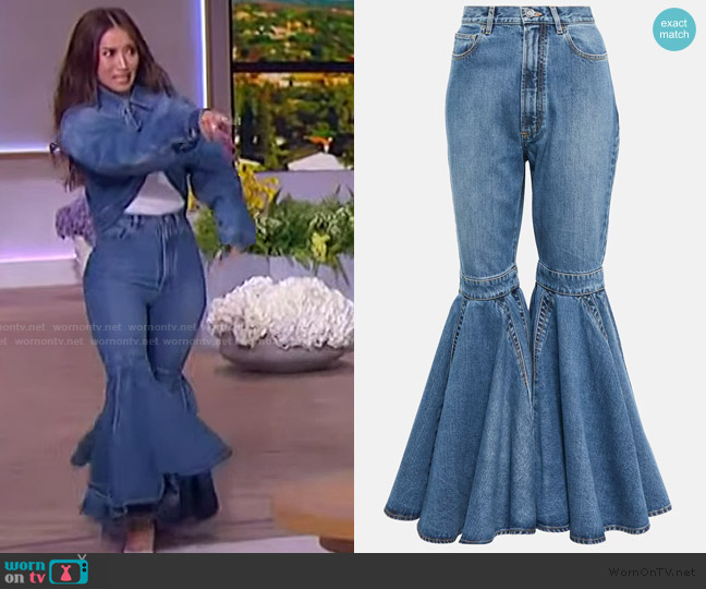 Alaia Crinoline Jean worn by Brenda Song on The Jennifer Hudson Show
