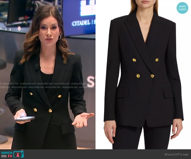 A.L.C. Sedgwick II Tailored Jacket worn by Rebecca Jarvis on Good Morning America