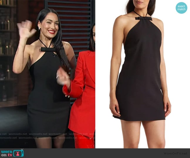 Alexia Admor Zelle Halter Shift Dress worn by Brie Garcia on Access Hollywood