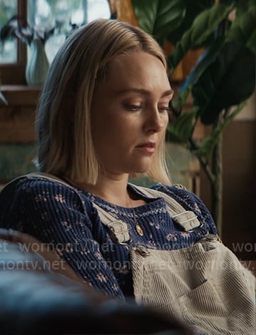 Alice’s blue floral thermal top on Grosse Pointe Garden Society