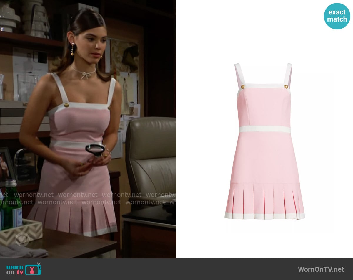 Alice + Olivia Clarine Dress worn by Electra Forrester (Laneya Grace) on The Bold and the Beautiful