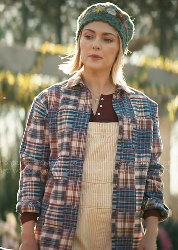 Alice’s patchwork plaid shirt on Grosse Pointe Garden Society