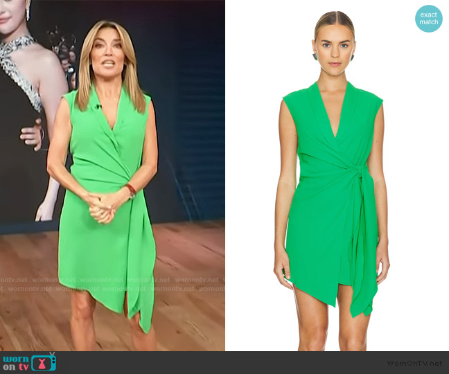 Amanda Uprichard Clara Dress worn by Kit Hoover on Access Hollywood