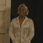 Amina’s teddy bear print pajamas on All American